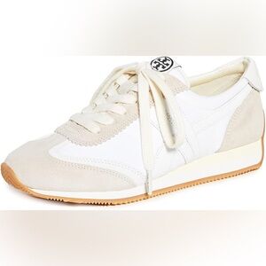 Tory Burch White and Cream Sneakers